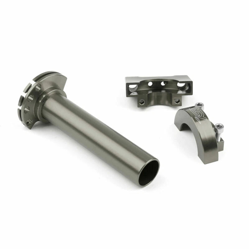 CNC Twist Throttle for Moped Scooter Motorcycle Dirt Bike Gray