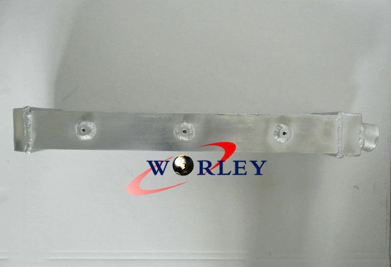 2" Full Aluminum Turbo Intercooler 550x140x80mm + Black Piping