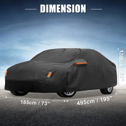 Waterproof 210D-PU Oxford Car Cover for Toyota Camry (2007-2022) Black