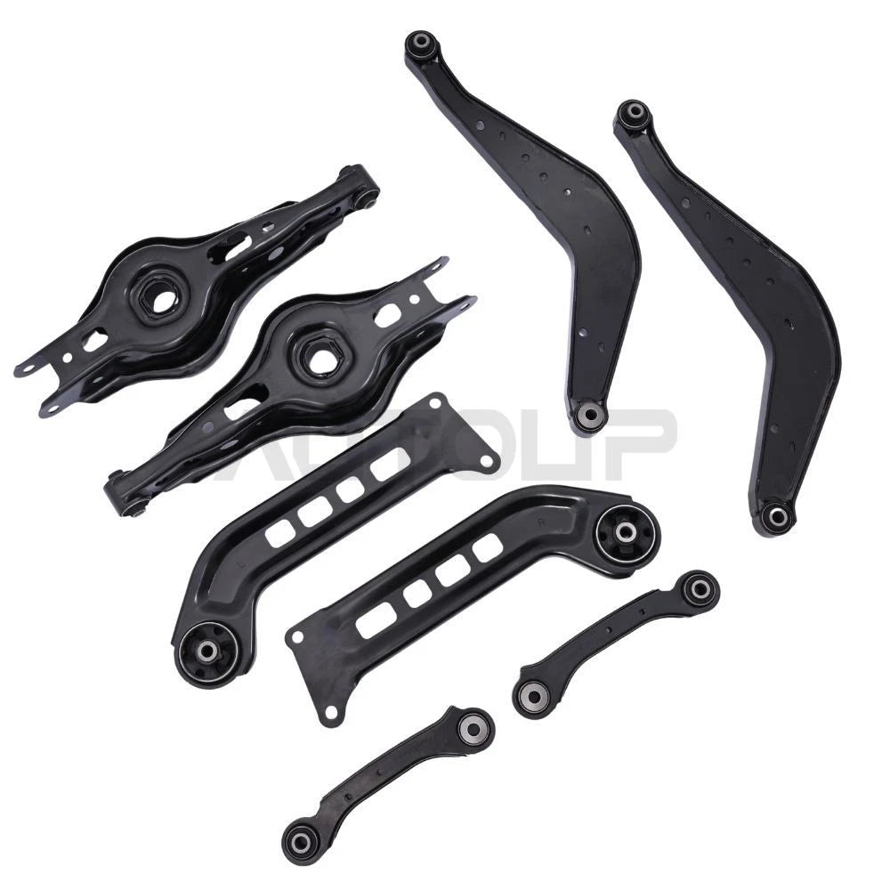 2x Upper & Lower Rear Control Arms w/ Bushings for Chevrolet Malibu (2016–2023)
