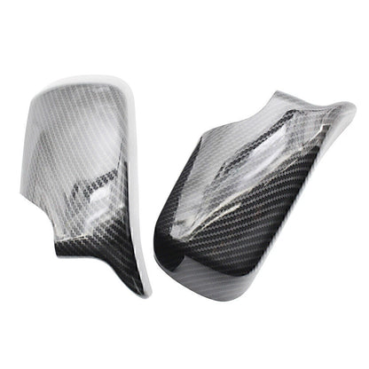 Carbon Fiber ABS Front & Rear View Mirror Covers for BMW E46 (1998-2005)
