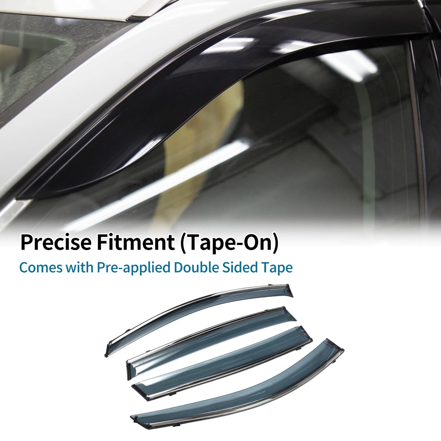 Window Deflectors for Toyota RAV4 2013-2018 Side Window Vent Visors 1 Set