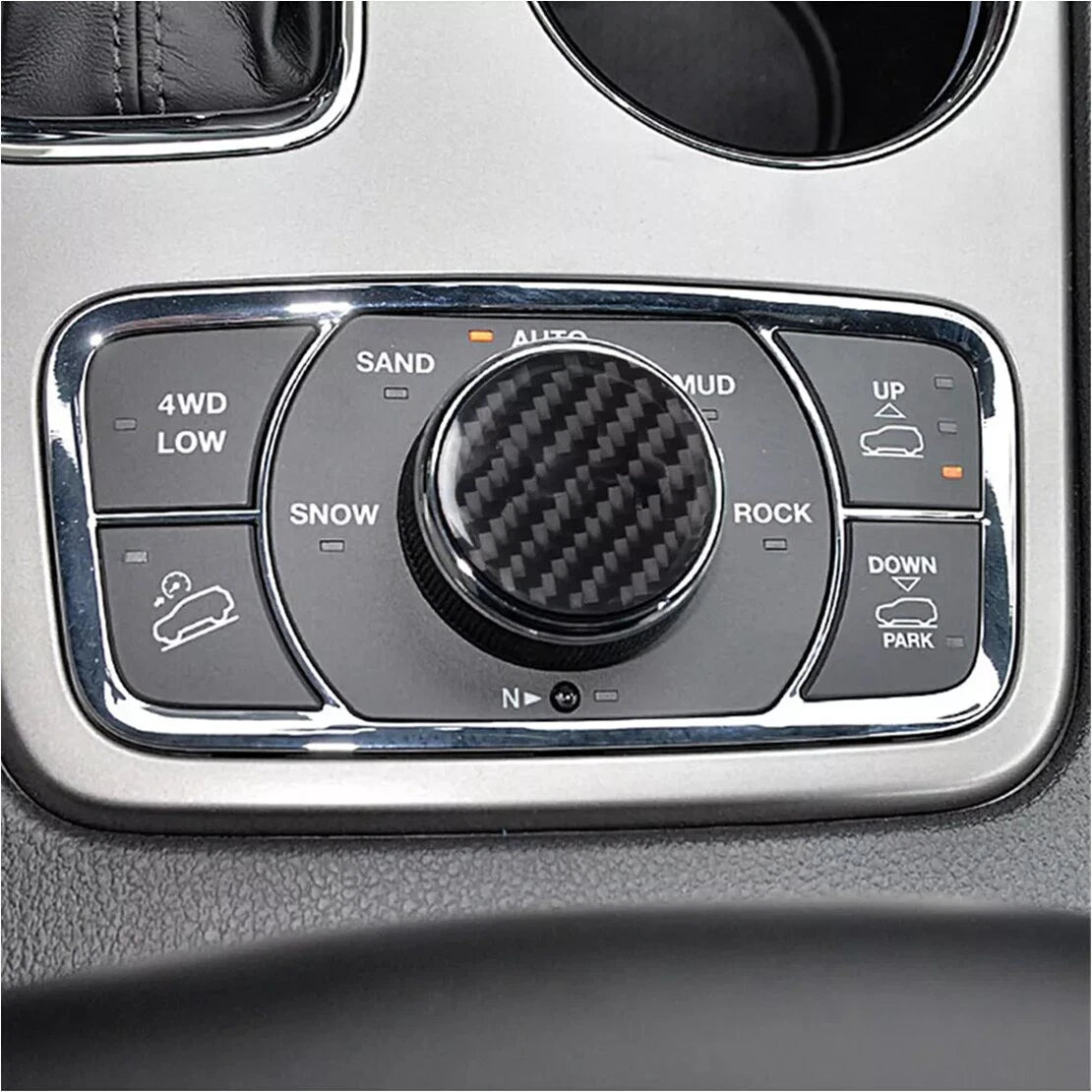 Carbon Fiber Wheel Drive Switch Cover for Jeep Grand Cherokee (2011-2020)