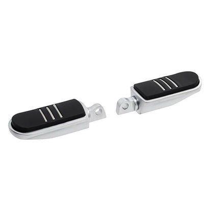 Satin Chrome Footpegs for Harley Touring Limited Softail Fatboy Sportster