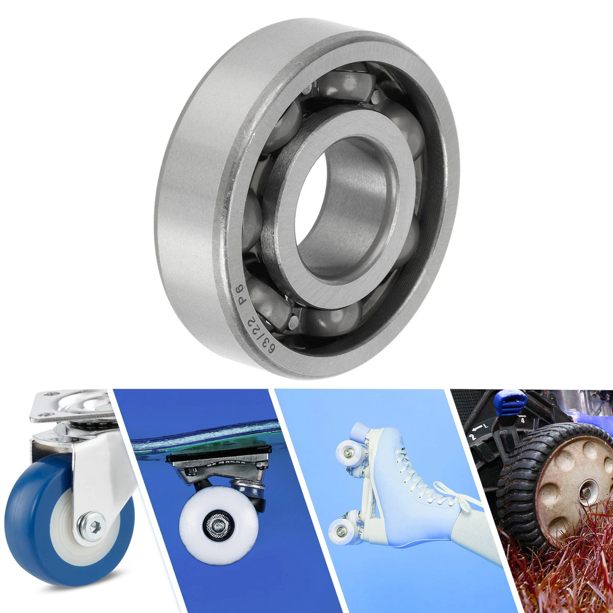 Deep Groove Ball Bearings 22x56x16mm Scooter Skateboard Wheel