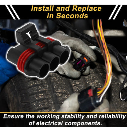 1 Set 3-Pin Connector Plug for Ford Buick