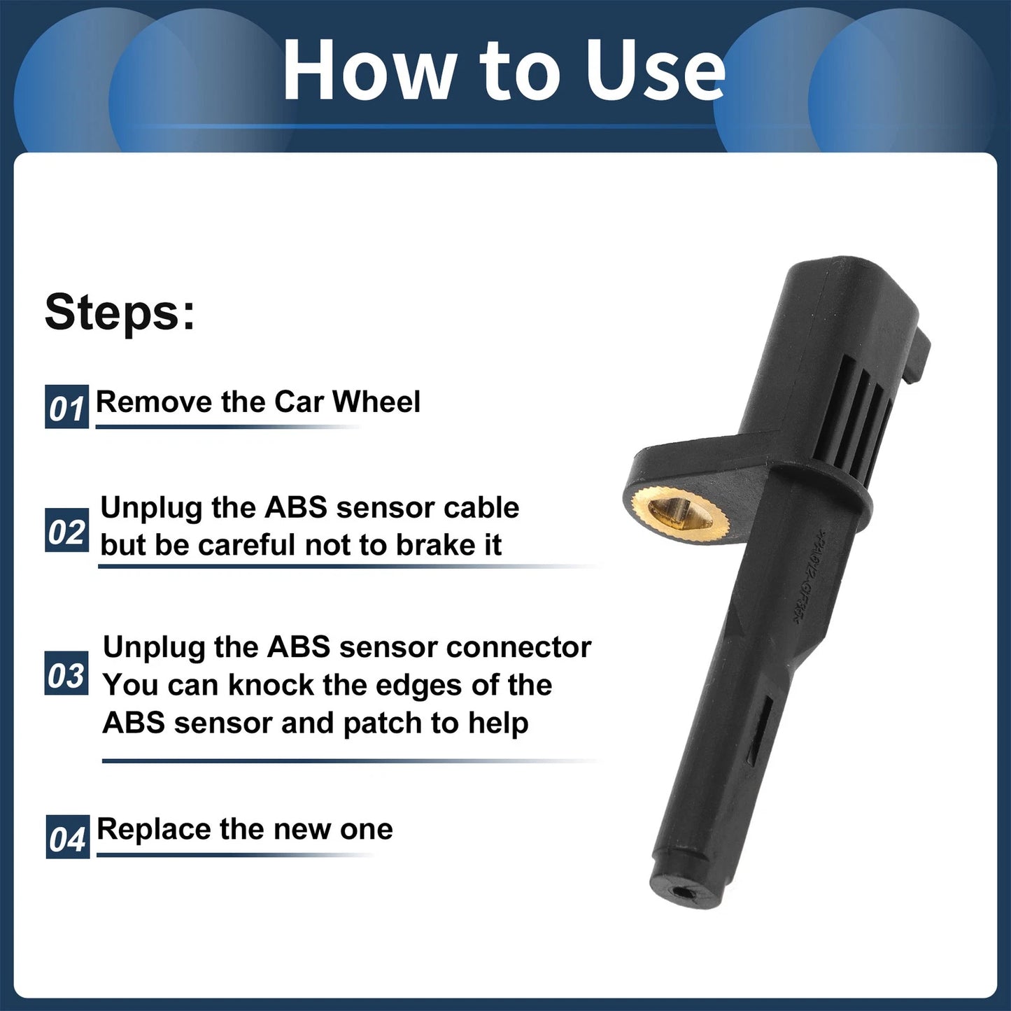 ABS Wheel Speed Sensor for Chrysler Aspen Rear (2007-2009)