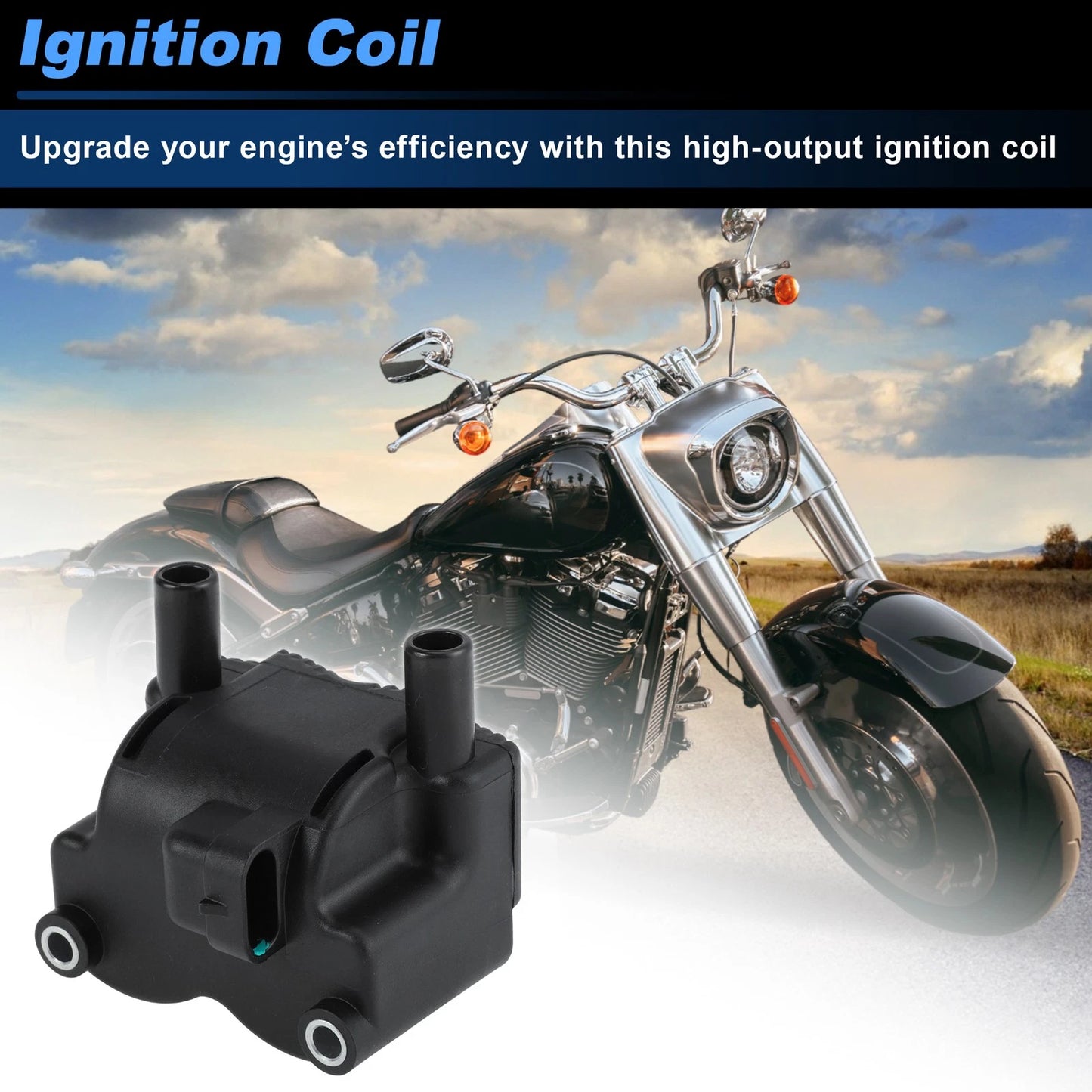 Ignition Coil High-Tension Coil for Harley-Davidson Road Glide (2002–2006)