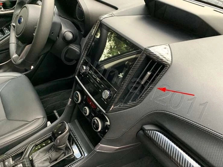 Front Air Vent Outlet Cover Trim for Subaru Forester 2019-2023 Carbon Fiber