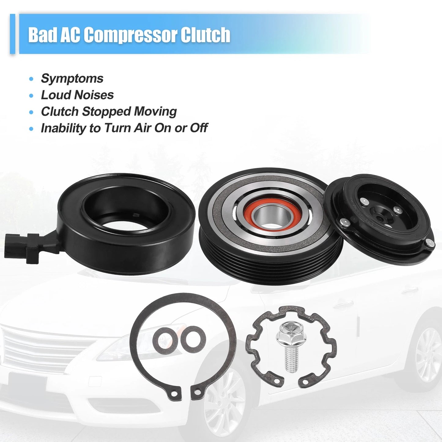 AC Compressor Clutch Kit for Jeep Liberty 6Cyl 3.7L (2009-2012)