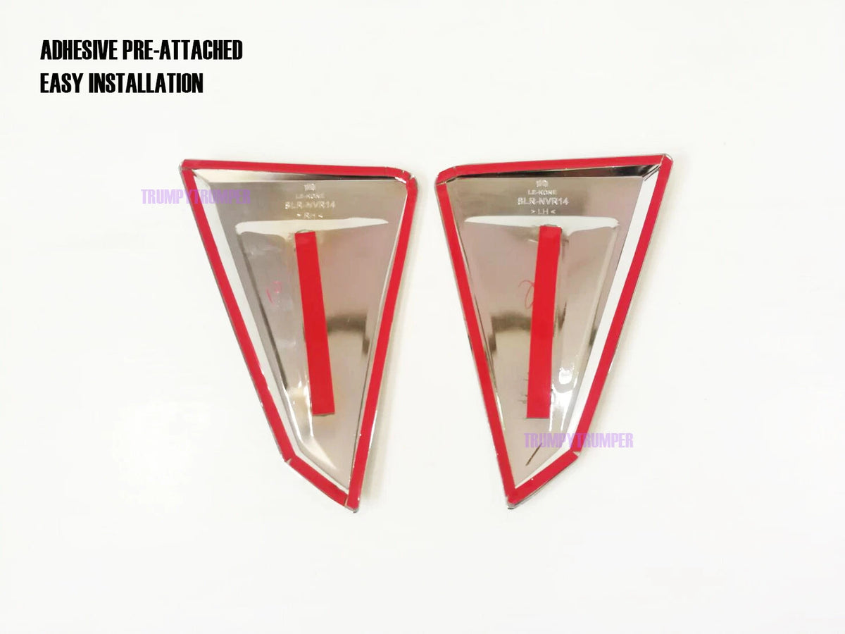 Chrome Side Vent Door Cover Trim for Nissan Frontier Navara NP300 (2015-2019)
