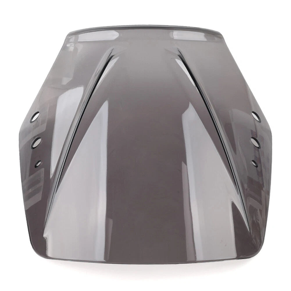 Universal Motorcycle Windshield Deflector Screen - Grey