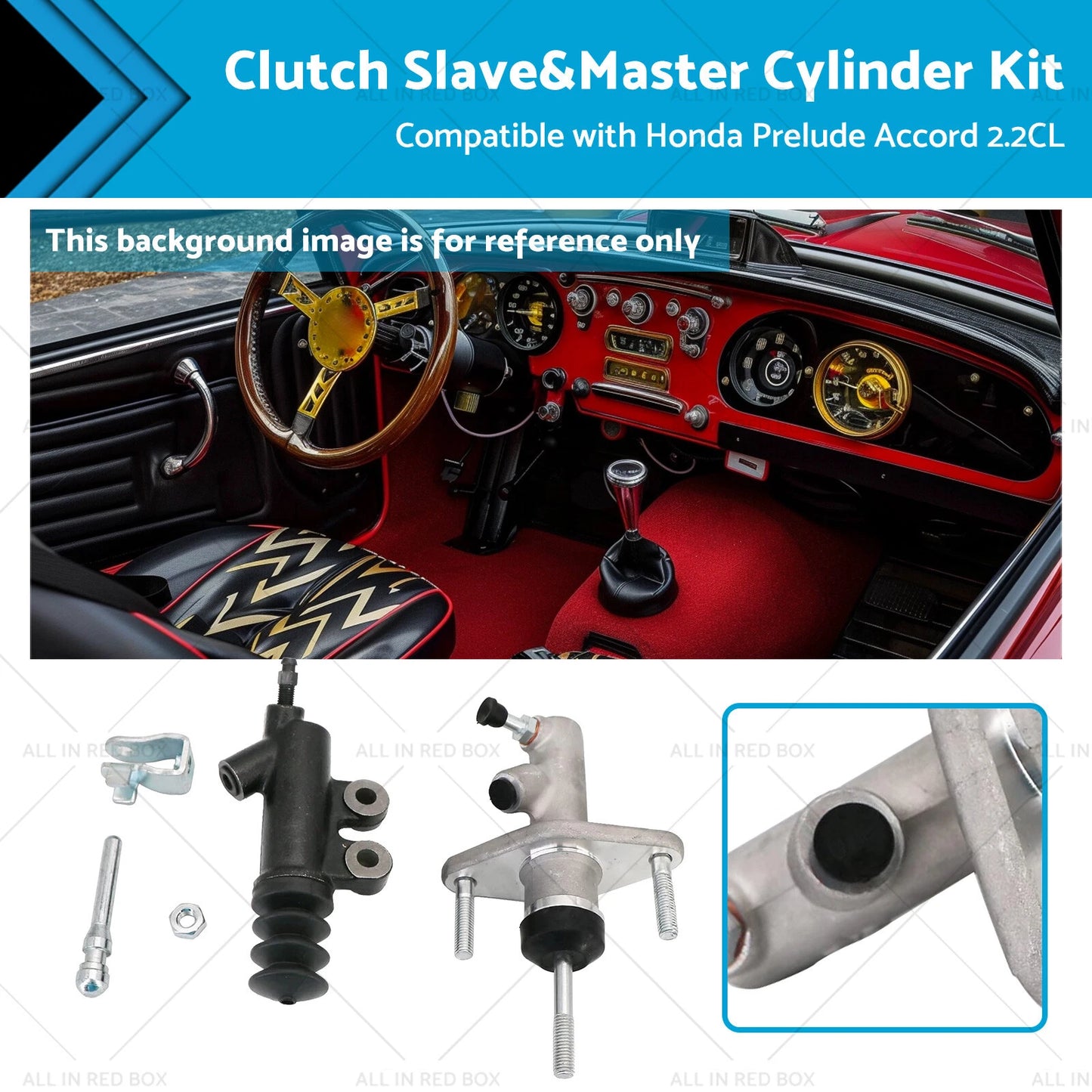 Clutch Slave & Master Cylinder Kit for Honda Prelude Accord 92-01