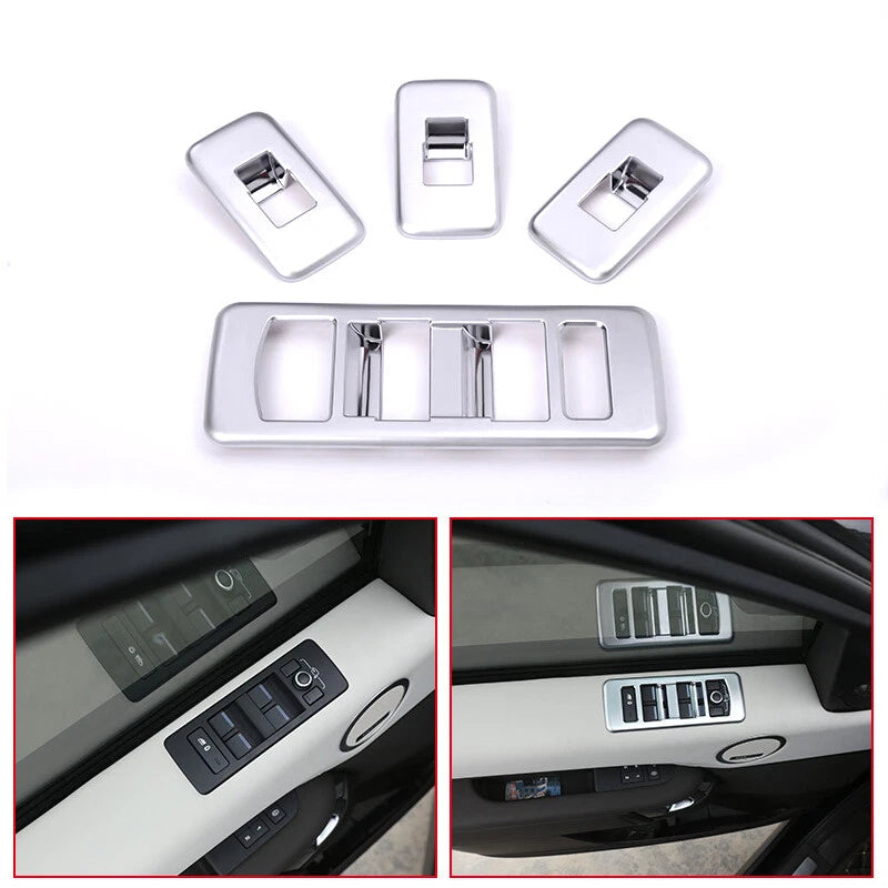 Car Accessories Window Switch Buttons Cover Trim fit For Range Rover Discovery 5