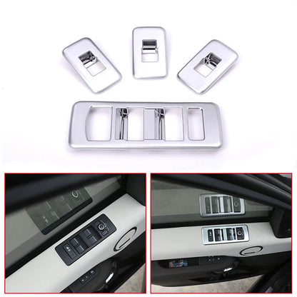 Car Accessories Window Switch Buttons Cover Trim fit For Range Rover Discovery 5