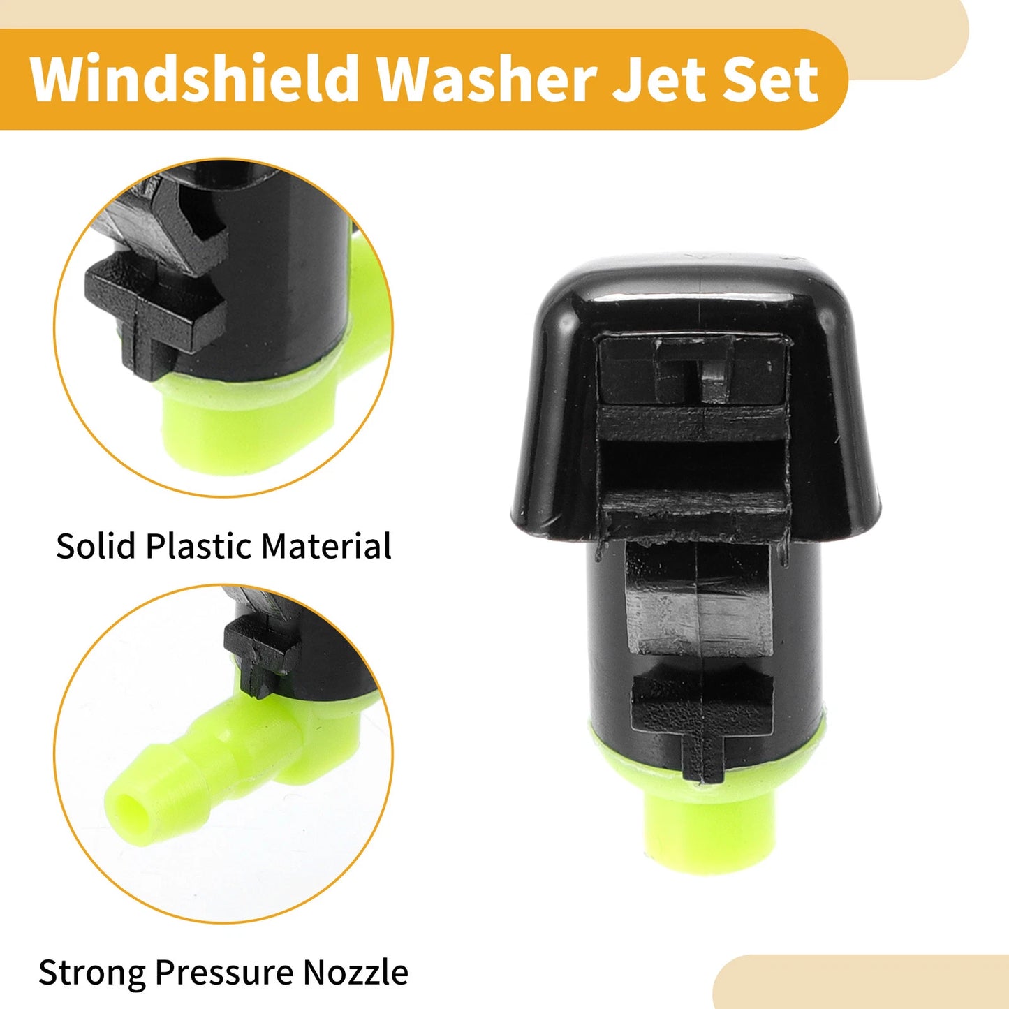 Windshield Washer Nozzle Kit for Jeep Liberty (2008-2012)