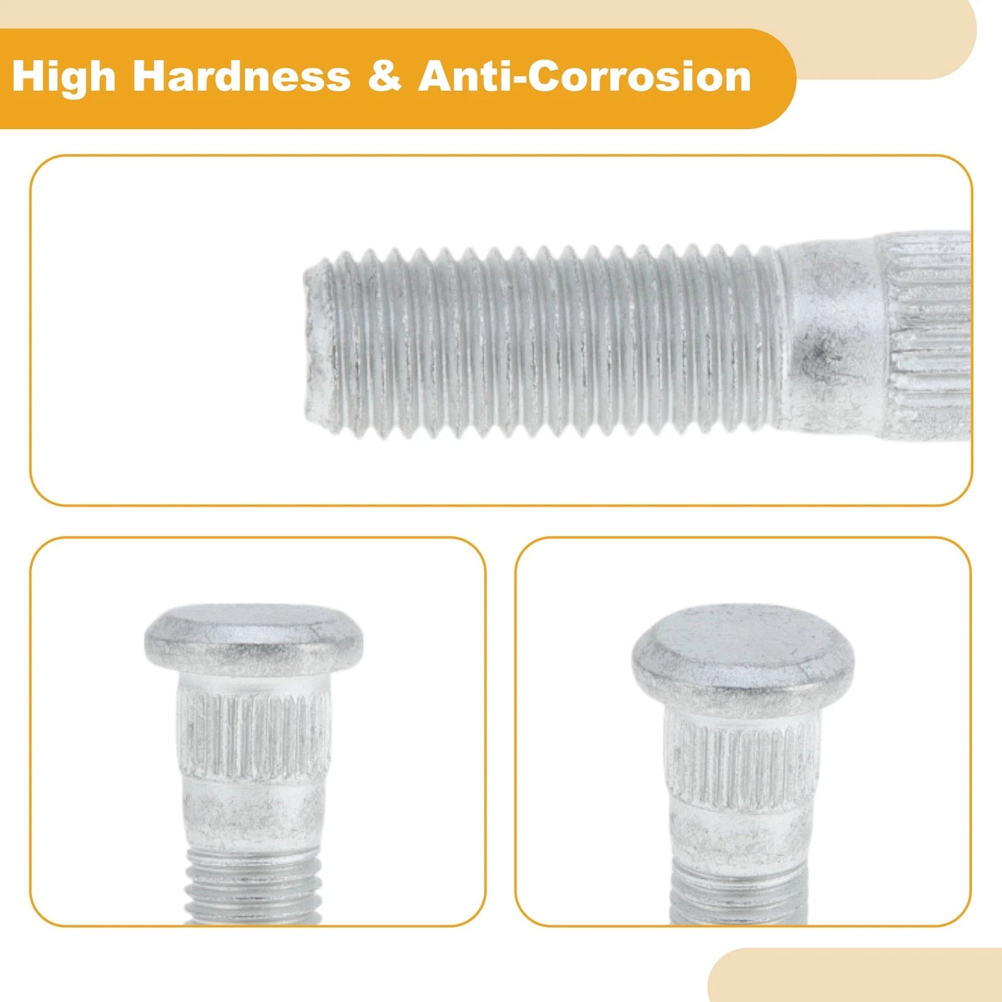10 x M12x1.5 Wheel Lug Studs for Mazda Mazda3 (2008-2012)
