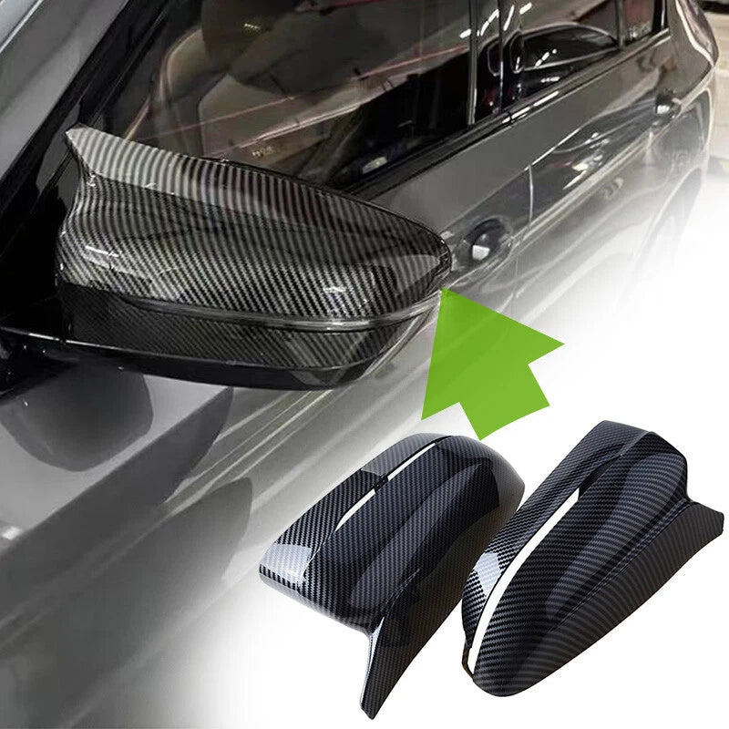 Carbon Fiber Side Mirror Cover Caps for BMW G30 G20 G11 G12 M Style (2017-2022)
