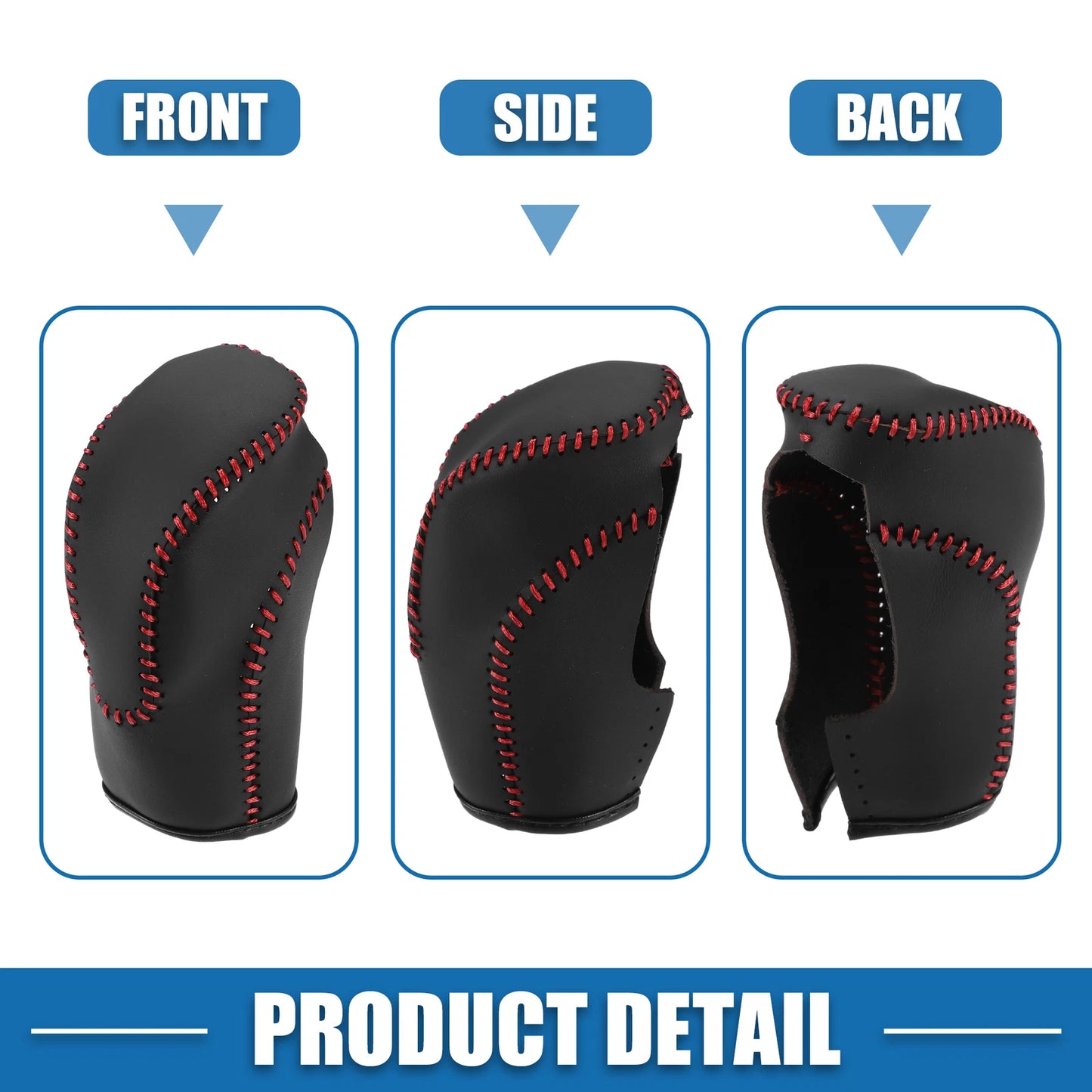 Gear Shift Lever Cover Trim for Subaru Crosstrek (2018-2023) Black Red