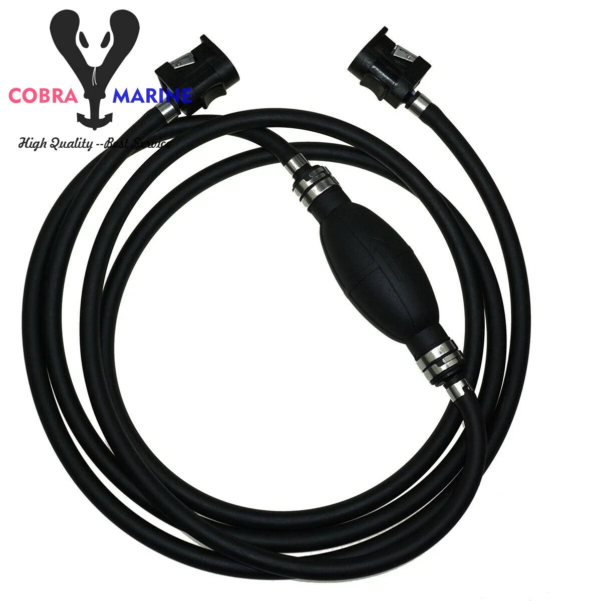 5/16" Fuel Line Hose Bulb Connector for Yamaha Outboard 24-200 HP