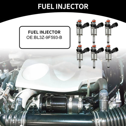 Fuel Injector for Ford Transit-150 2015-2022 3.5T - 6 x Black Injectors