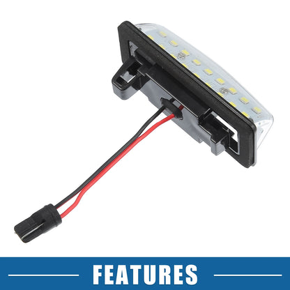 White 3528SMD LED License Plate Lights for Nissan Altima (2016-2018)