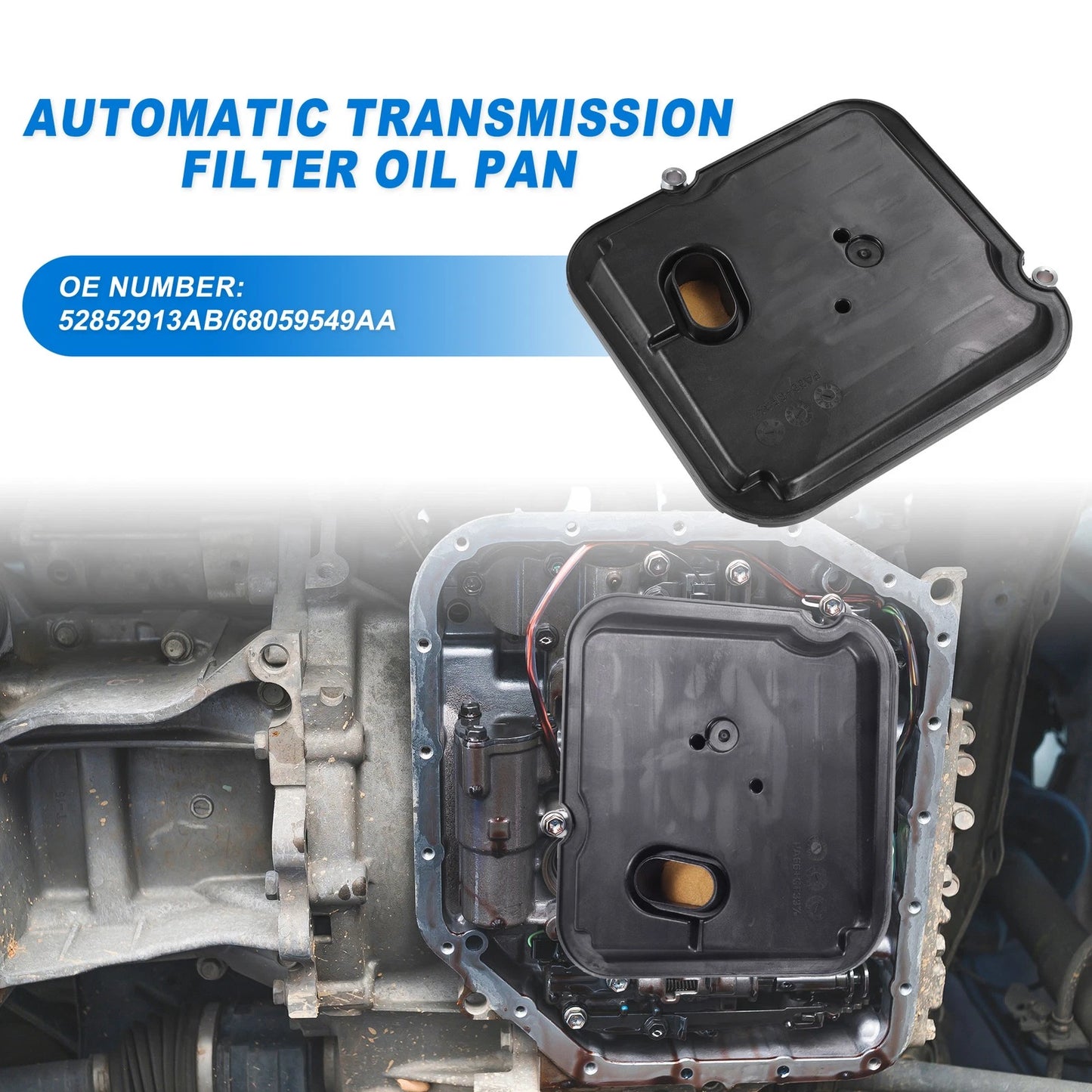 Transmission Fluid Filter Oil Pan for Jeep