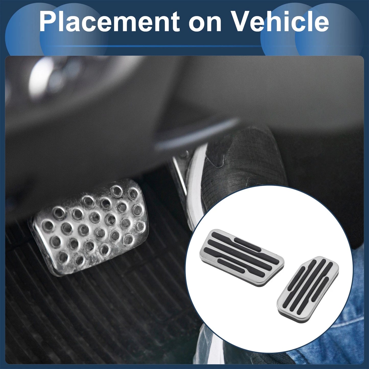 2 Pcs / Automatic Foot Accelerator Pedal Covers for Buick Excelle GT (2015–2019)