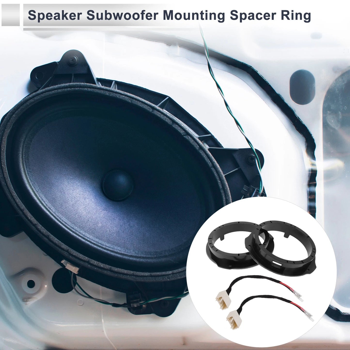 6.5" Tweeter Speaker Spacer Adaptor for Ford  - 2 x Set