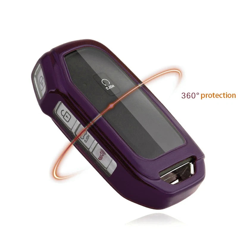 TPU Car Key Case Cover for Kia K5, Soul, Telluride, Sorento (2021-2023)