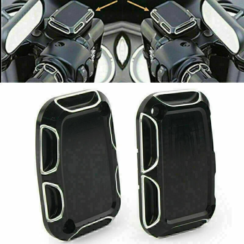L&R ShallowCut Brake Master Cylinder Cover for Harley Touring 2014-2016