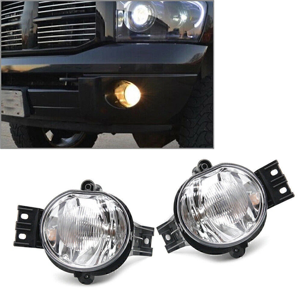 Clear Front Fog Light Lamps  for Dodge Ram 1500 2500 3500 (2002-2008)