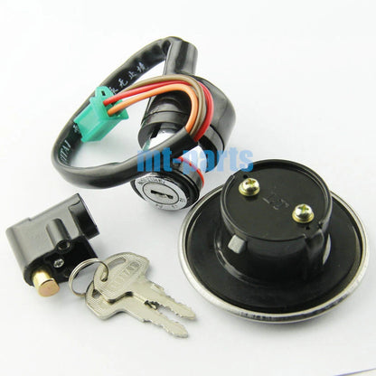 Fuel Gas Cap, Ignition Key Switch, Seat Lock for Suzuki GN125 (1982-2001)