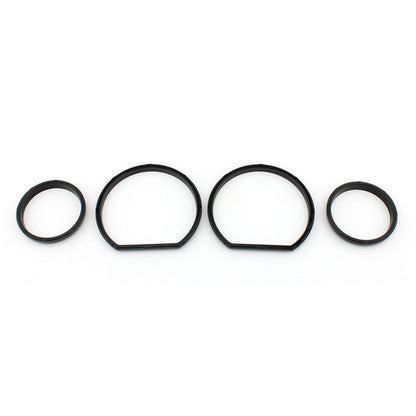 4pcs Black Gauge Bezel Kit for Harley Tri Glide (2014-2023)