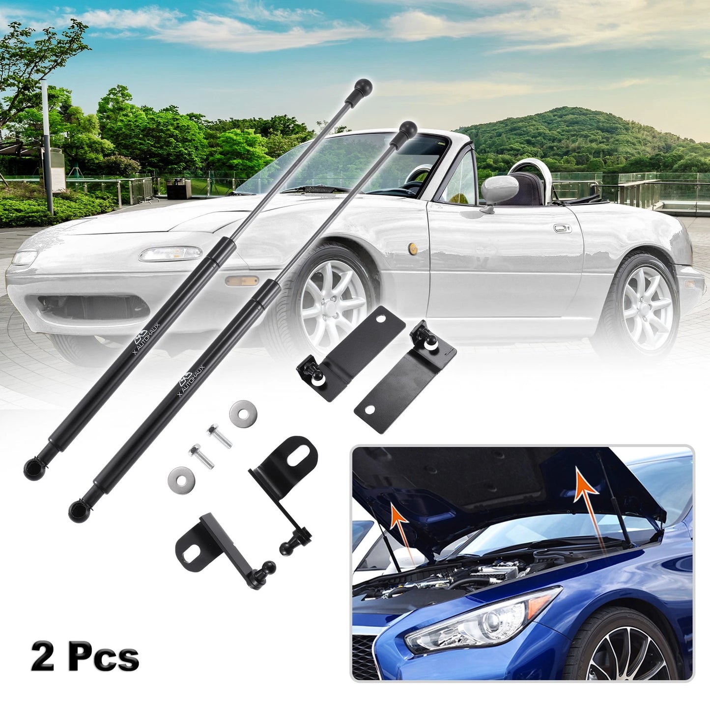 Front Hood Lift Supports for Mazda MX-5 (2006-2015)
