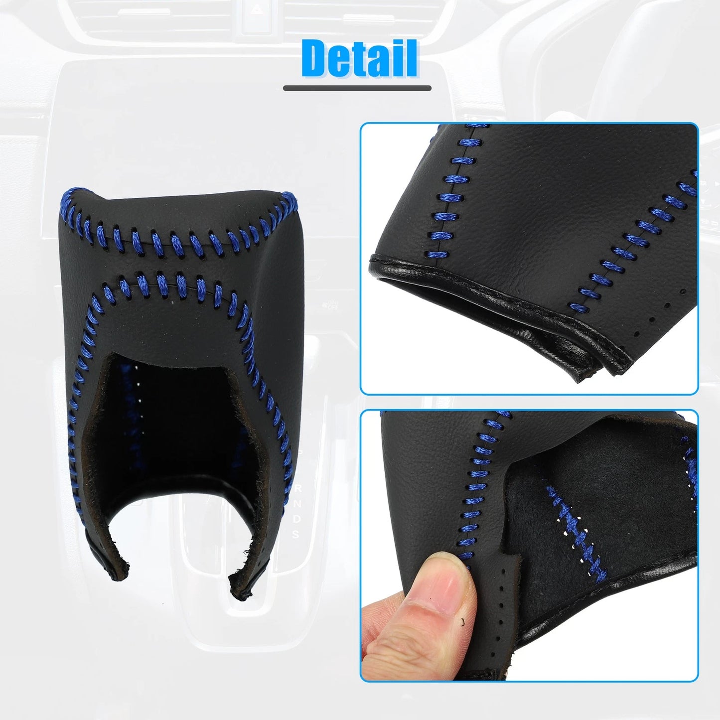 Genuine Leather Gear Shift Knob Cover for Honda Civic (2016-2021)