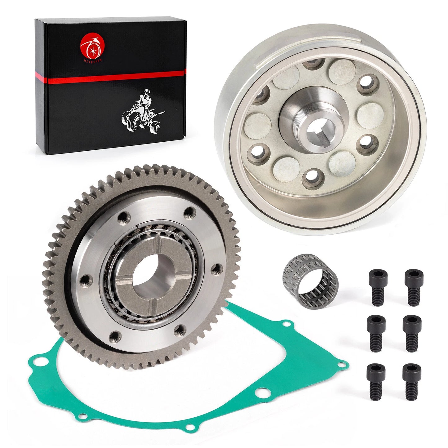 Starter One Way Clutch w/ Flywheel for Yamaha Warrior 350 1990-2001 YFM350