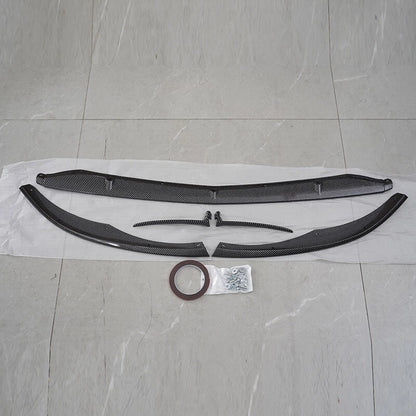 Carbon Black Front Spoiler Lip Splitter for Mercedes Benz W205 C63 AMG (2015-2022)