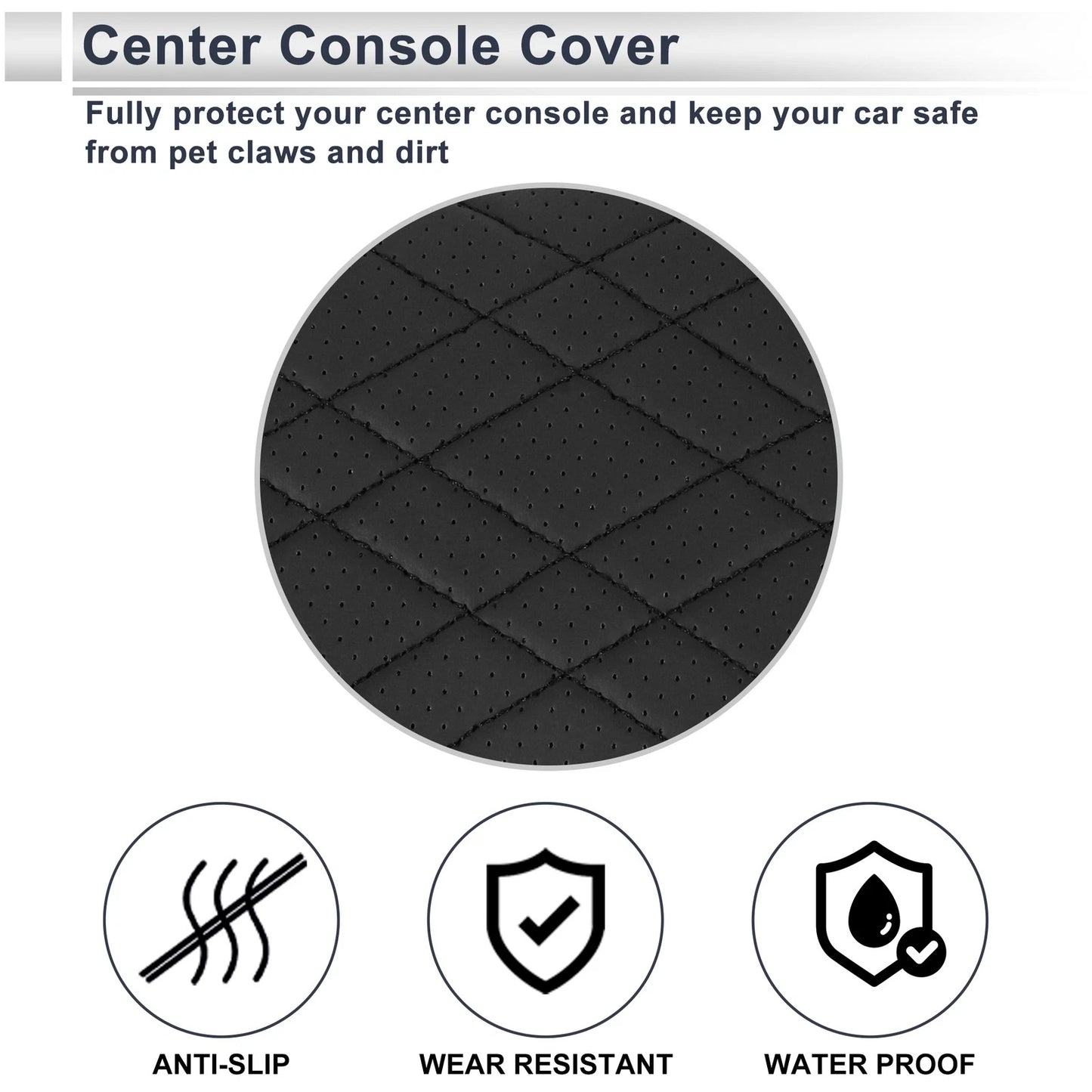 Car Center Console Cover for BMW 3 Series G20 2020-2024 Black 1 x Pc