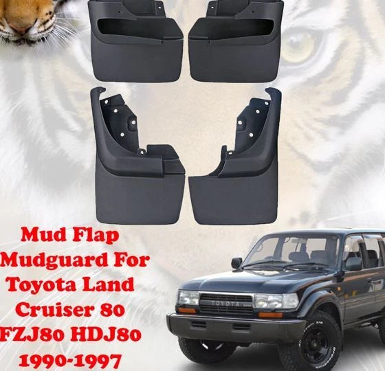 Mud Flap Splash Guards for Toyota Land Cruiser 80 FZJ80 HDJ80 (1990-1997)