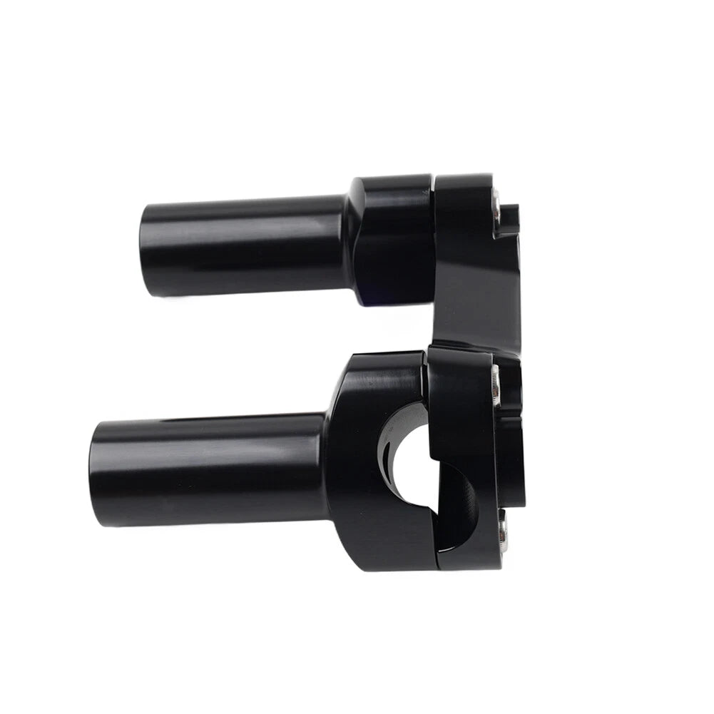 3.5" Handlebar Riser & Top Clamp Black for Harley Dyna, Tour, Road Glide (2006-2023)