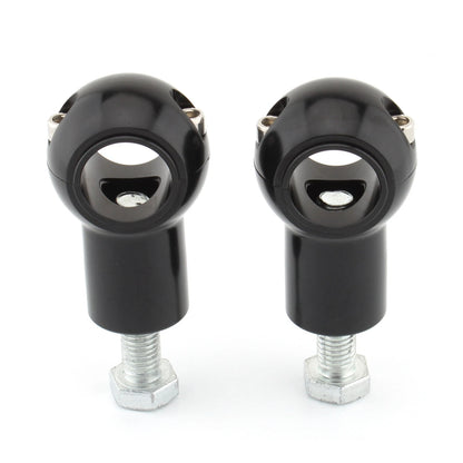 2 x Black Handlebar Risers for Universal Motorcycle (1" Bar)