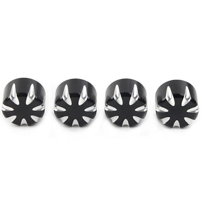 4 x Motorcycle Engine Screw Topper Cover Head Bolt Caps Black for Harley 883