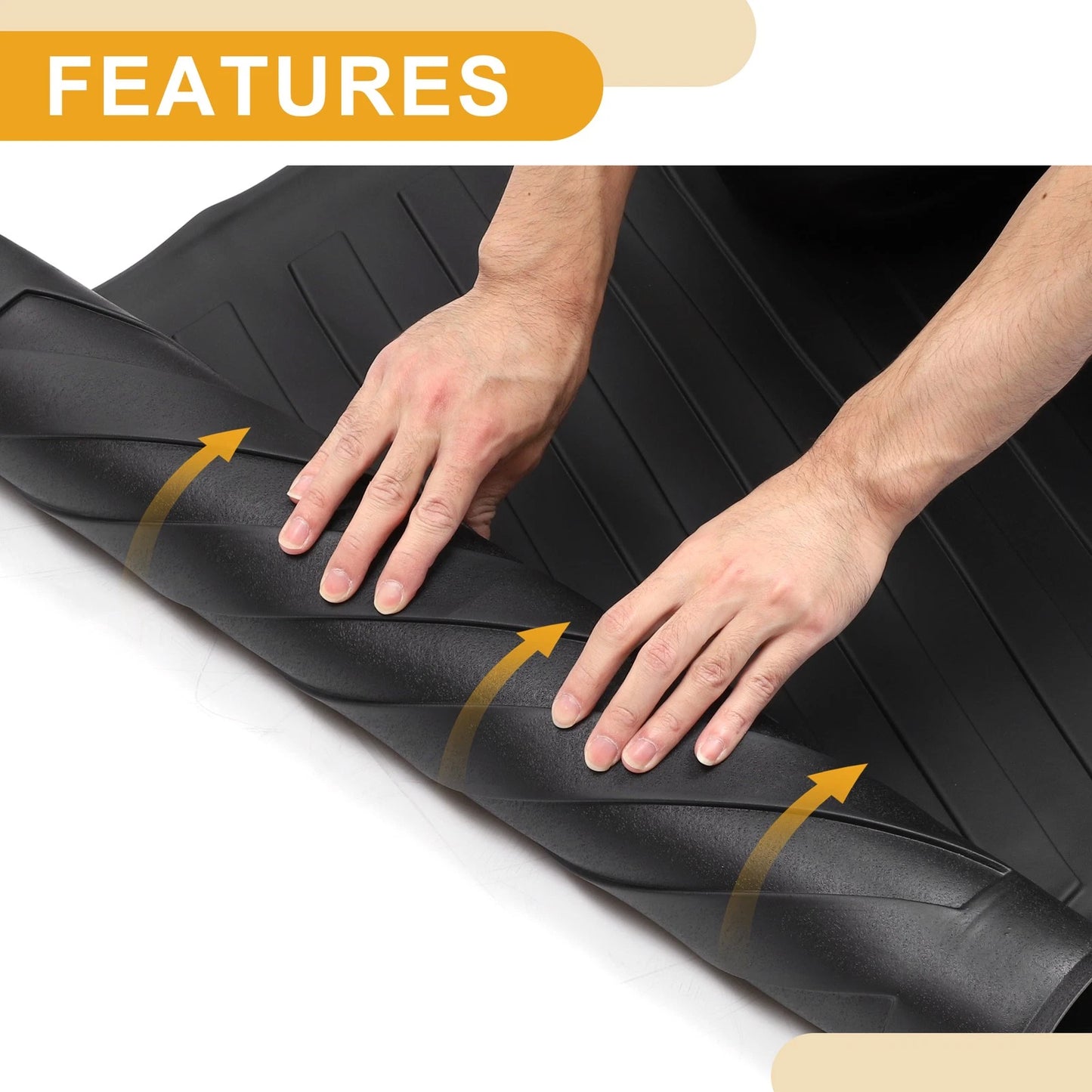 Cargo Liner Rear Trunk Mat for Honda Odyssey (2018-2024) Diagonal Stripes