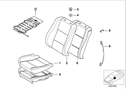 Seat Sensor Mat for BMW E38 E39 740i 750i 525i 528i 530i 540i (1995-2003)
