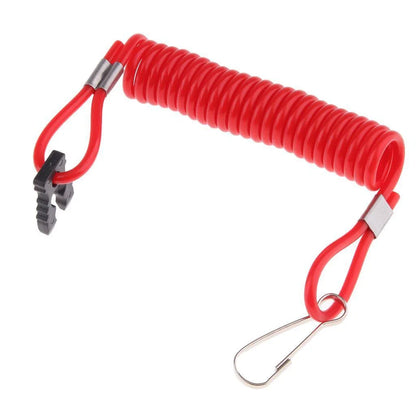 Boat Kill Switch Lanyard Red for Outboard - Emergency Cut-Off