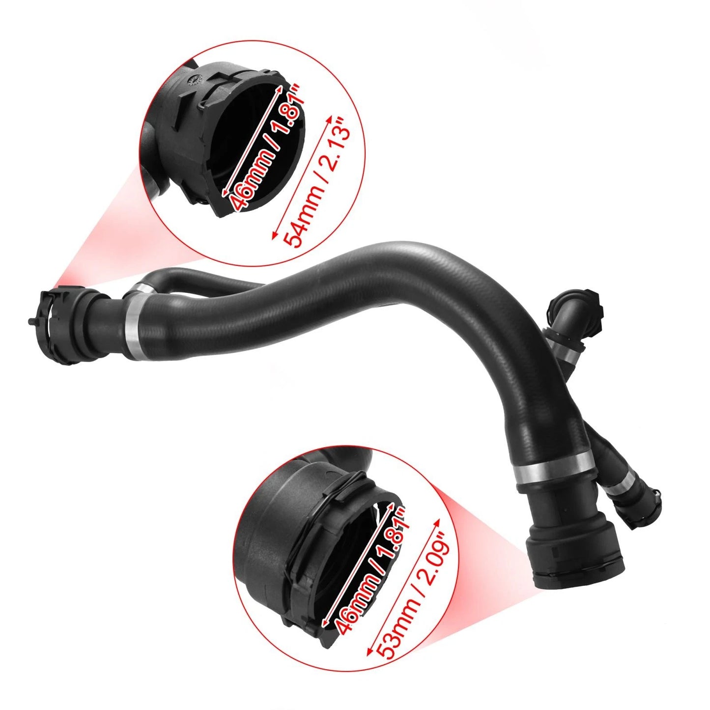Upper Radiator Coolant Hose for BMW 645Ci 545i (2004-2005)
