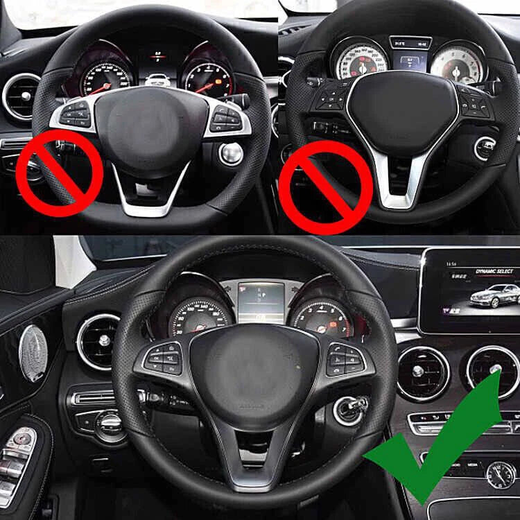 Steering Wheel Cover Trim for Benz A B C E S Class GLA GLC