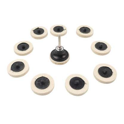 2 x 2" Wool Felt Polishing Wheel Buffing Pads for Angle Grinder