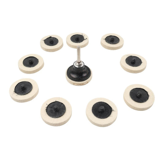 2 x 2" Wool Felt Polishing Wheel Buffing Pads for Angle Grinder
